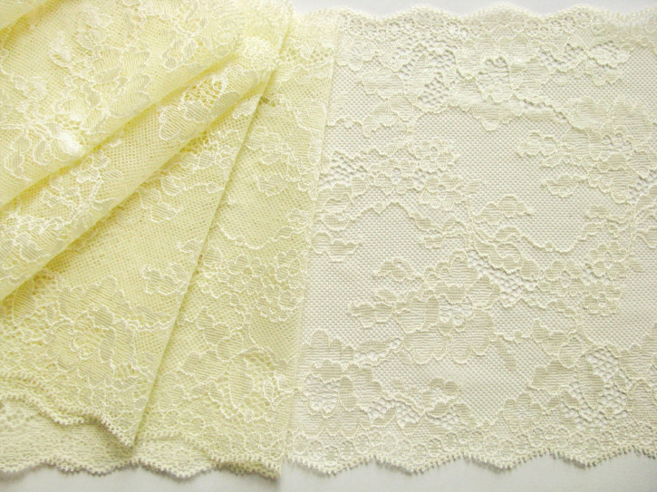 1m elastische Spitze in teerose Fb0129 - 17,5cm