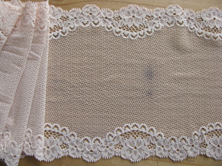 1m elastische Spitze in porzellan Fb3518 - 17cm