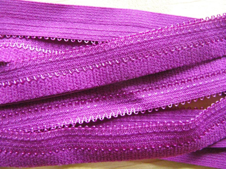 6m Schmuck-Falzgummi in purple/magenta Fb1059 -15mm