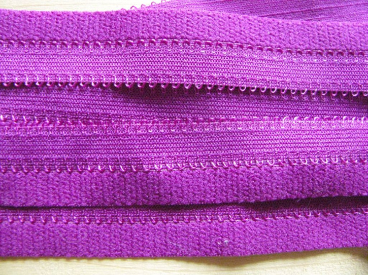 6m Schmuck-Falzgummi in purple/magenta Fb1059 - 20mm