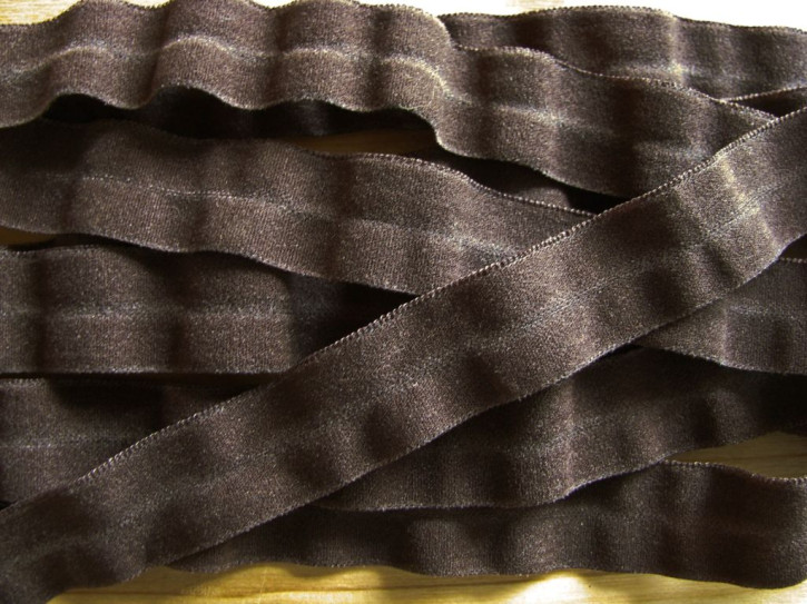 6m Falzgummi in negro-braun Fb1002 /samtig - 15mm