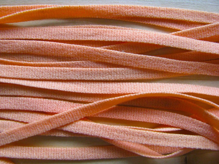 15m zartes Wäscheband in hellem orange Fb1334 - 4mm