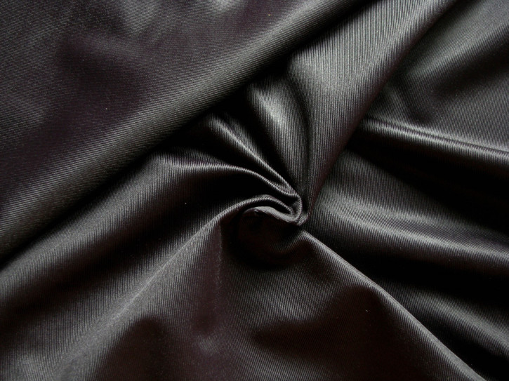 1m Futter-Stoff in schwarz Fb4000, glänzend - 1,50m