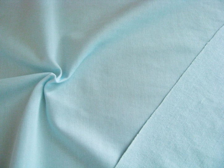 1m Cotton-PES-Wirkware in hell-blau/leicht ins ice Fb0271 - 1,32m