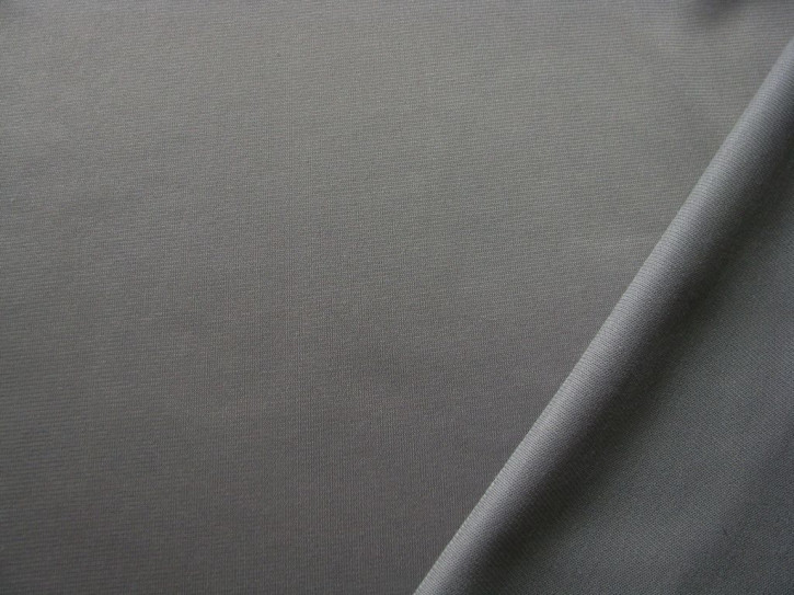 elast. Cotton-PES-Wirkware in platin-grau Fb3506