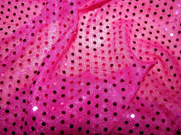 1m Pailletten-Stoff in pink