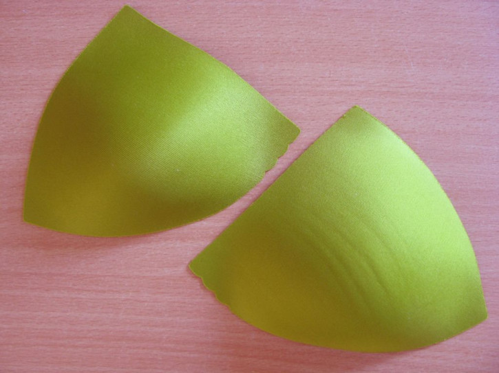 1 Paar BH-Körbchen/Schalen in kiwi-grün 46er
