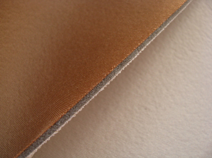 1Stk. Schaumstoff/Laminat für BH`s, elastisch in nougat/skin Fb0281