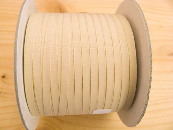 200m/1 Rolle Schleifchenband in sand Fb1386 -4mm