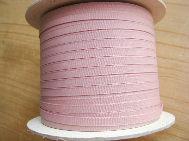 1 Rolle/200m Satin-Schleifchenband in puder-rosa Fb1063 - 4mm