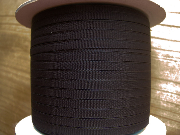 1 Rolle/200m Satin-Schleifchenband in d.negro-braun Fb0431 - 4mm