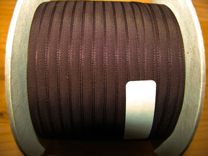 200m/1 Rolle Schleifchenband in mocca Fb0395