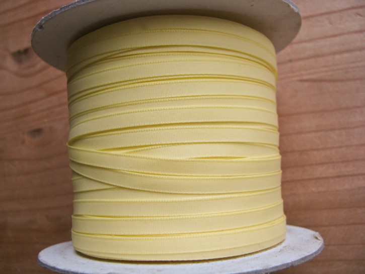 1 Rolle/200m Satin-Schleifchenband in hellem zitronen-gelb Fb0113 - 4mm
