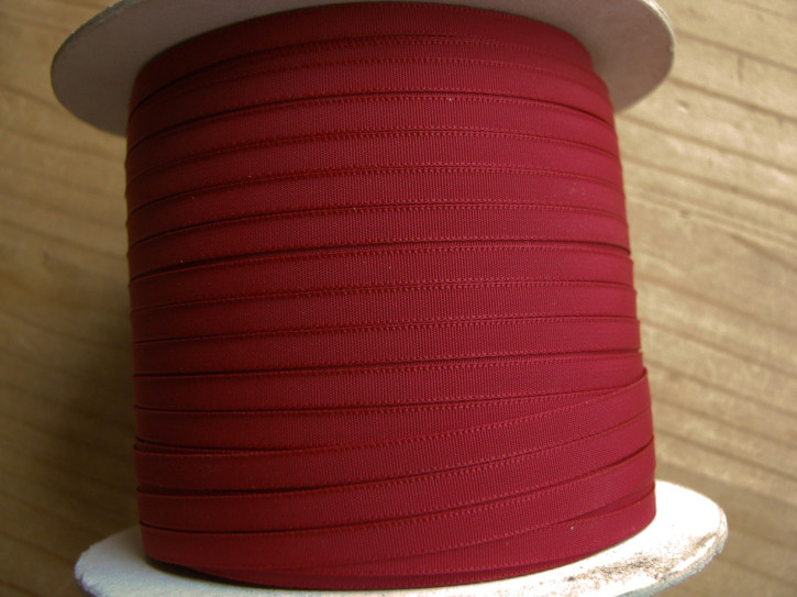 1 Rolle/200m Satin-Schleifchenband in d.kirsch-rot Fb0105 - 4mm