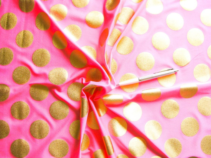 1m bi-elastische Microfaser/Lycra "Golden Points" -1,50m