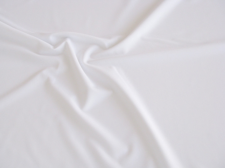 1m bi-elastische Microfaser in rein-weiß Fb2000 - 1,80m