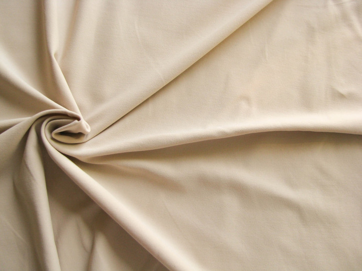 1m bi-elastischer Lomellina-Jersey/Microfase in new-beige Fb0097 - 1,50m