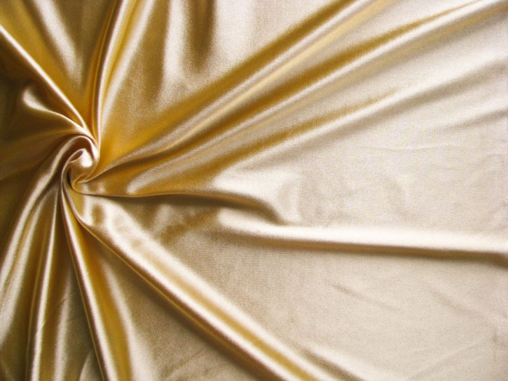 1m bi-elastische Microfaser in glänzendem gold Fb3600 - 1,50m