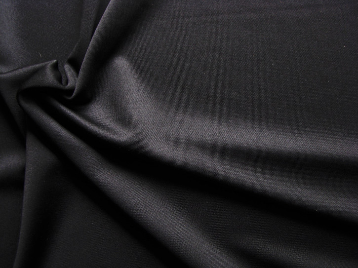 1m  quer-elastische Wäschestoff in schwarz Fb4000 - 1,70m