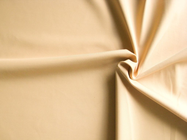 1m festere, bi-elastische Microfaser in milk-tea/hell-beige Fb1165 - 1,50m