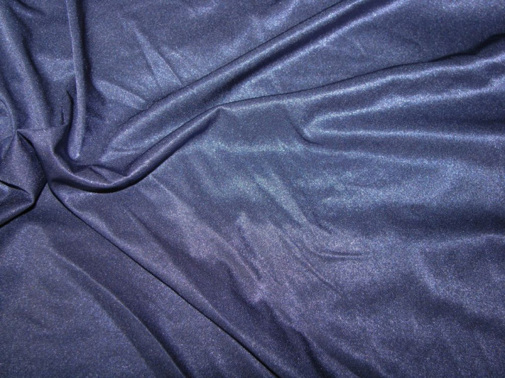 1m bi-elastischer Sensitiv-Lycra in glänzendem jeans-blau Fb1467 -1,40m