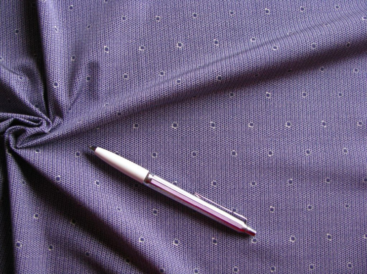 1m  bi-elastische Microfaser "Eurojersey" aus Italien in dunkel blau "Pünktchen-Netz" - 1,50m