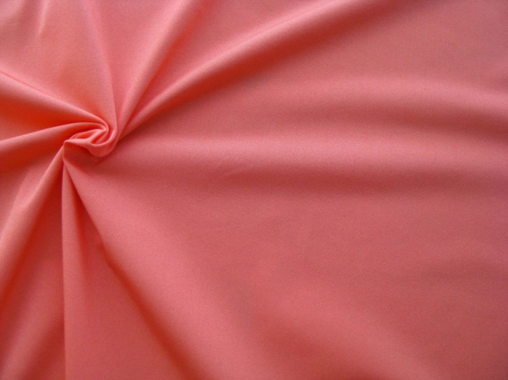 1m bi-elastische Microfaser "Eurojersey" aus Italien in glänzender melone Fb1402 - 1,50m