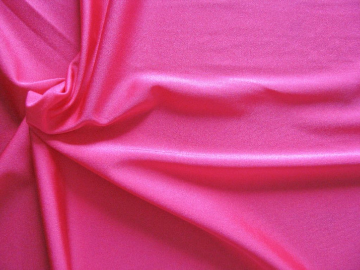 1m bi-elastische Microfaser in leuchtendem pink Fb1423 - glänzend -1,50m