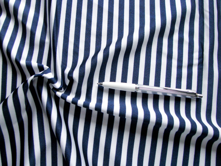 1m bi-elastische Microfaser/Lycra "Navy-Look" - 1,40m