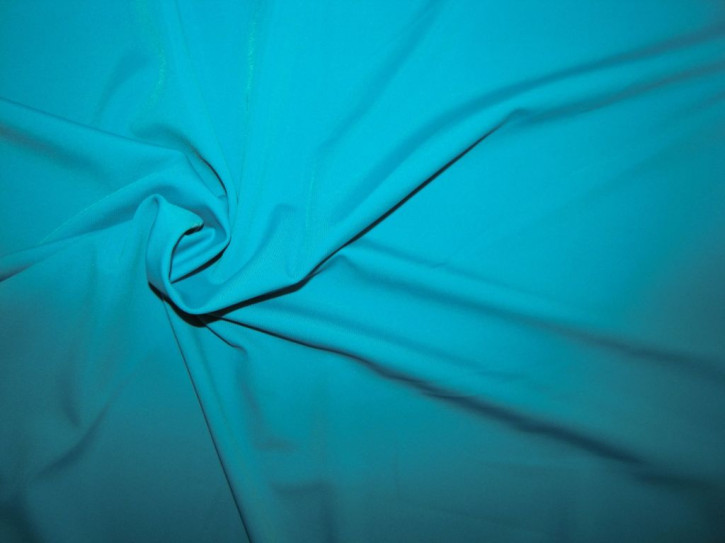 1m bi-elastische Microfaser in azur-blau Fb0692 - 1,45m
