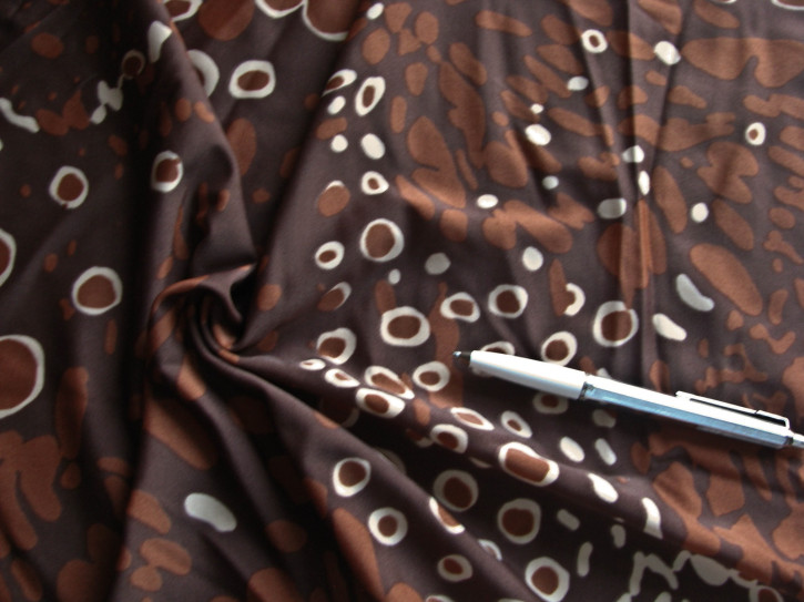 1m bi-elastische Microfaser "Chocolate-Splatters" - 1,50m