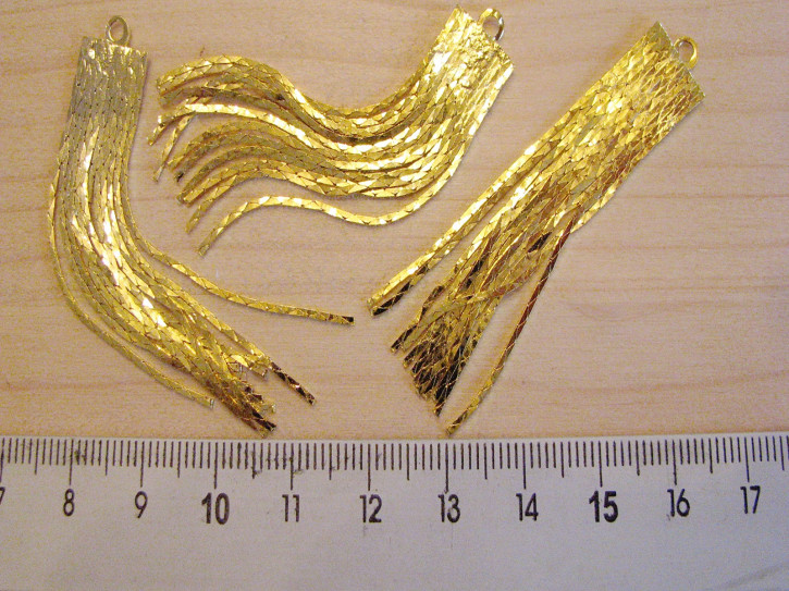 3 Anhänger in gold - Metall