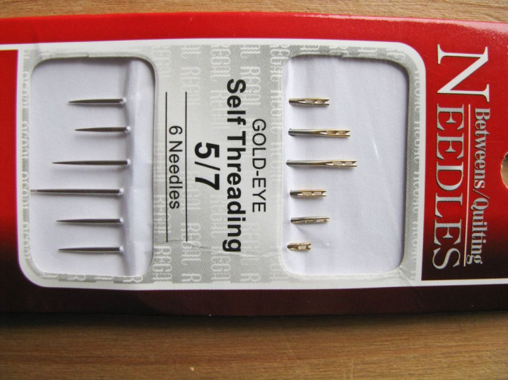 1 Pkt./6 Stk. Selbsteinfädelnde Nähnadel für Sehschwäche