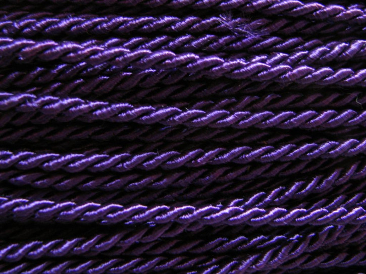 1m Atlas-Kordel in violett Fb0046 - 3mm