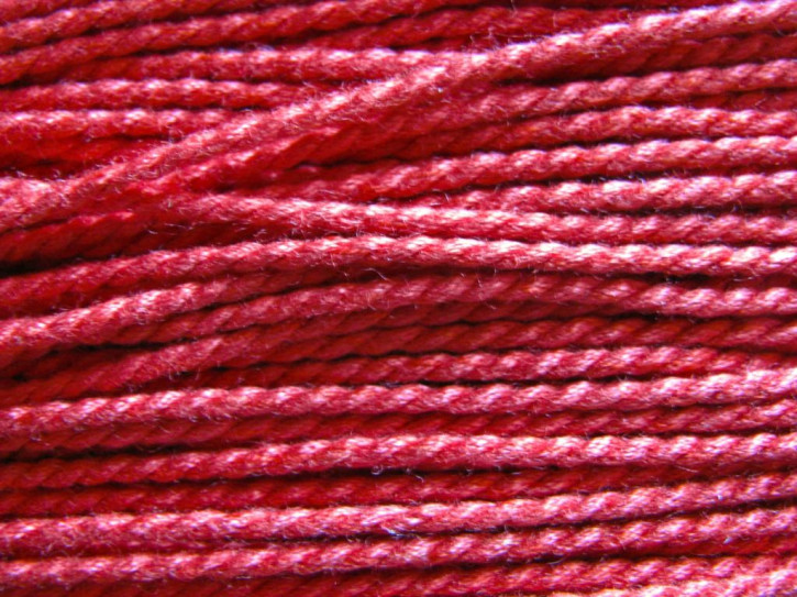 1m BW-Kordel in renoire-rot - 2mm