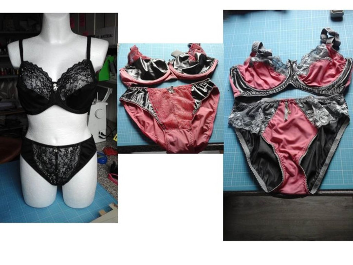 3 edle Dessous-Sets in verschiedenen Designs