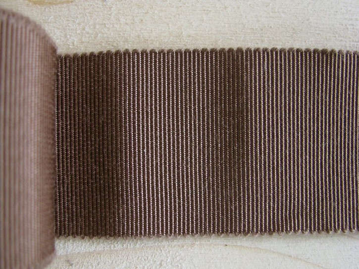 5m Ripsband/Gurtband in erdbraun Fb1182 - 25mm
