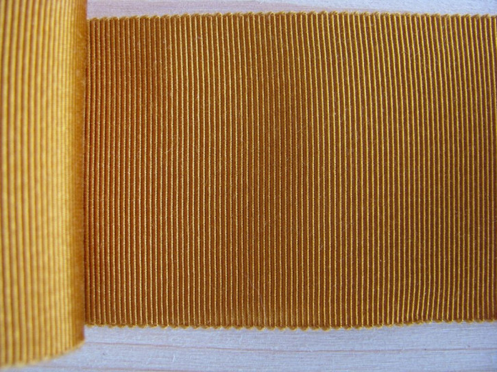 5m Ripsband/Gurtband in ockergold Fb1130 -  50mm