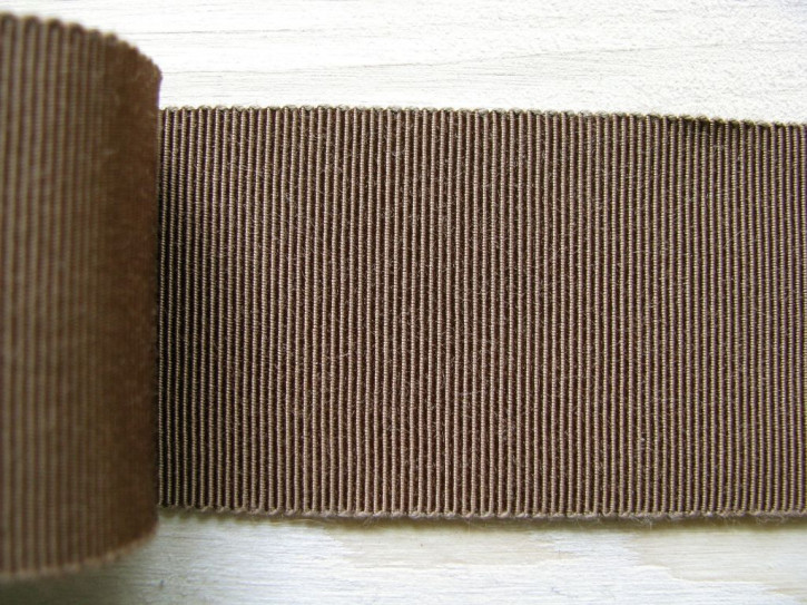 5m Ripsband/Gurtband in d.erdbraun Fb1182 -  37mm 