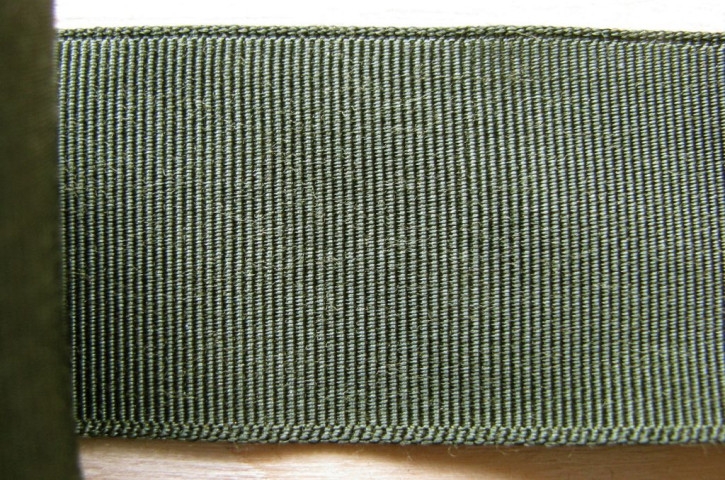 5m Ripsband/Gurtband in olivgrün Fb0627 - 37mm