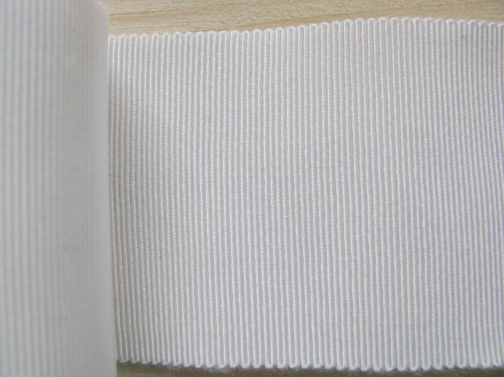 5m Ripsband/Gurtband in perl weiß Fb2001 - 50mm 