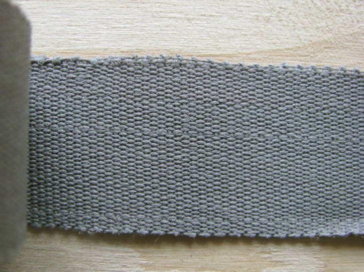5m Ripsband/Gurtband in metallgrau Fb0415 - 20mm 