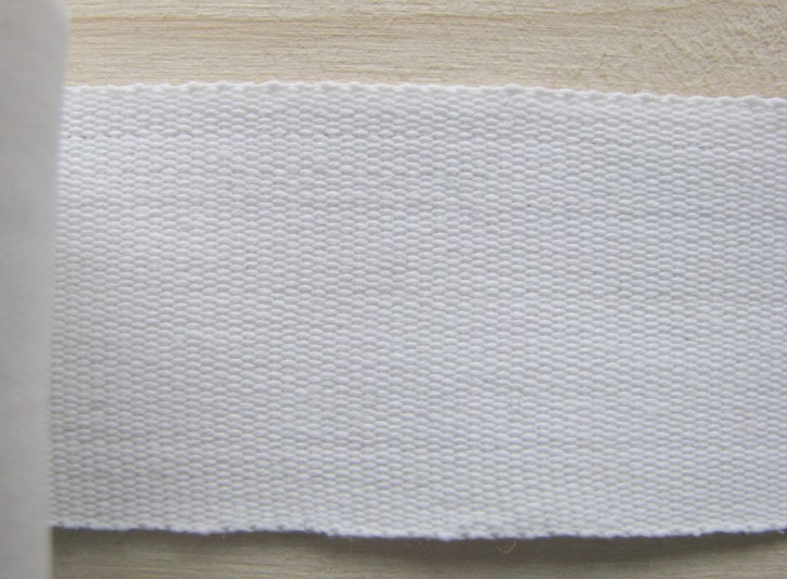 5m Ripsband/Gurtband in perl weiß Fb2001