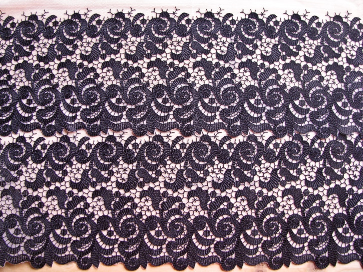 2m gegengleiche Edel-Dessous-Spitze in zartem Rosa Fb0082 -20cm / Stickbreite 16,5cm
