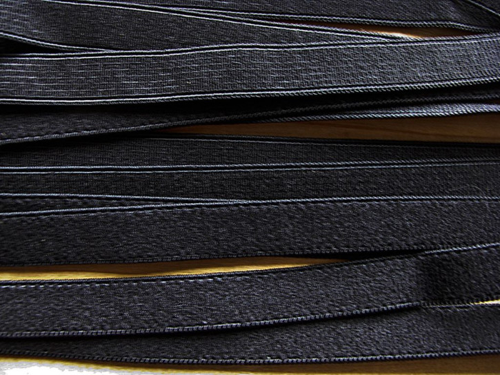 6m zarter Velour-Gummi in schwarz Fb4000