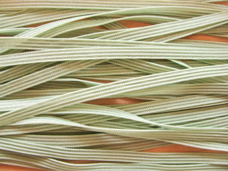 10m Dekolleté-Gummi in lind-grün Fb1095 - 4mm