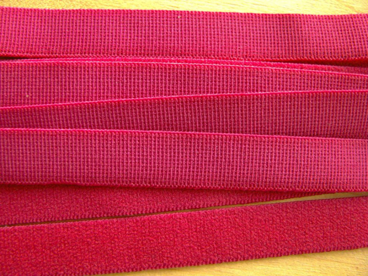 6m Velour-"Träger"-Gummi in beerigem Rot Fb0869 - 12mm