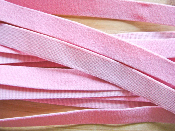 6m Velour-Gummi in bonbon-rosa Fb0067 - 12mm