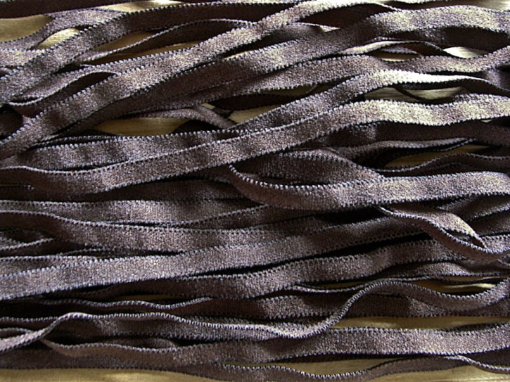10m zartes Gummibändchen in sacher-braun Fb0428 - 4mm