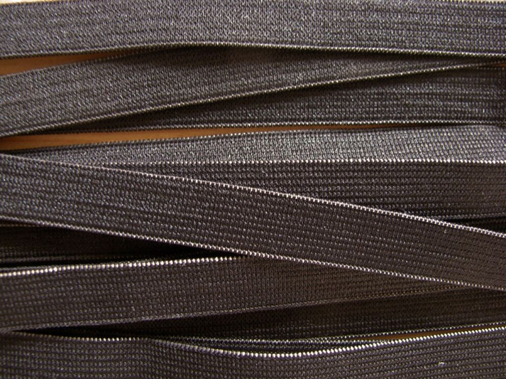 6m zarter Velour-Gummi in schwarz Fb4000 - 9mm